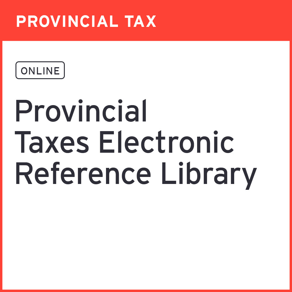Provincial tax – EY Tax Publishing