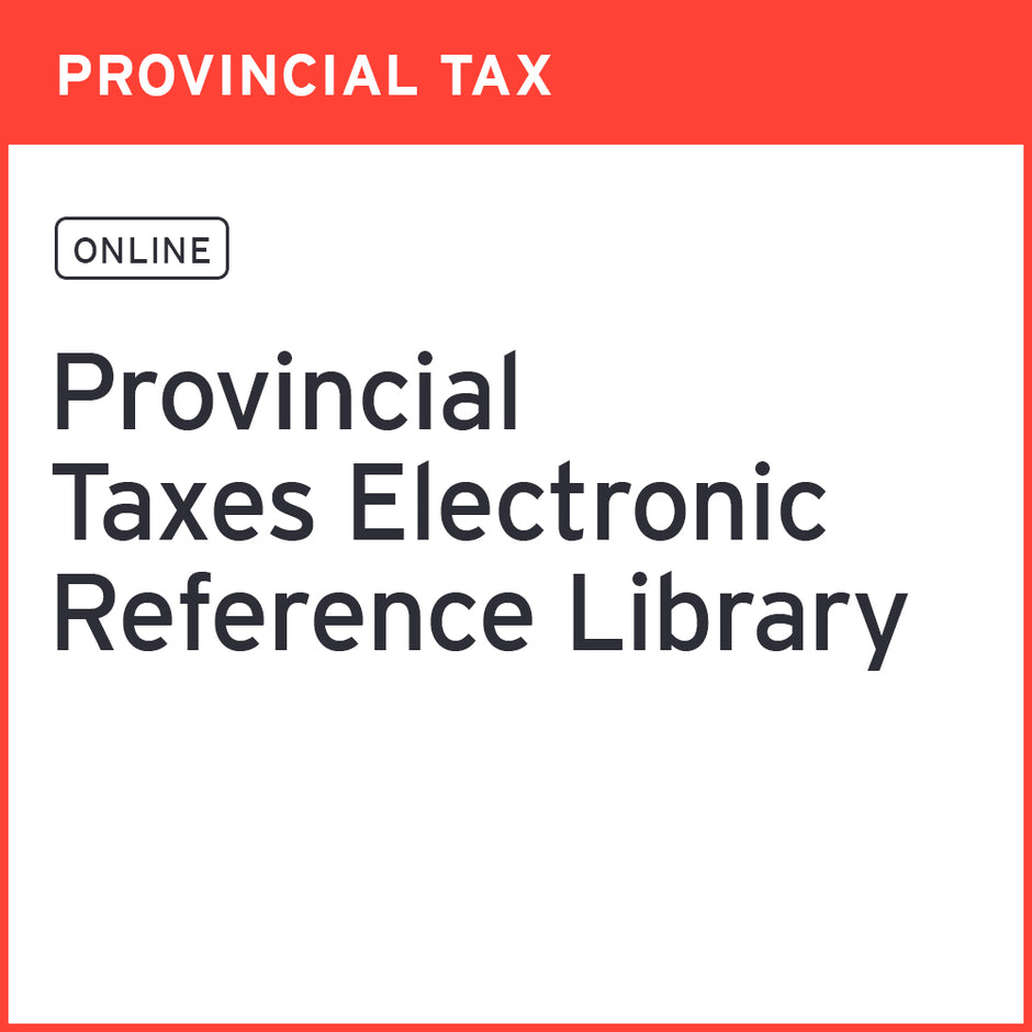Provincial Tax EY Tax Publishing Provincial tax ey tax publishing
